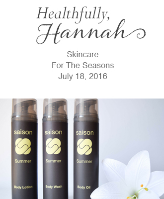 Saison Organic Skincare in Healthfully Hannah
